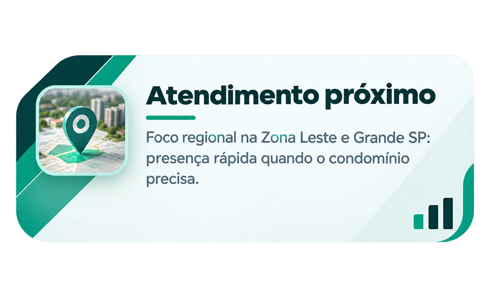 Atendimento próximo: foco regional na Zona Leste e Grande SP